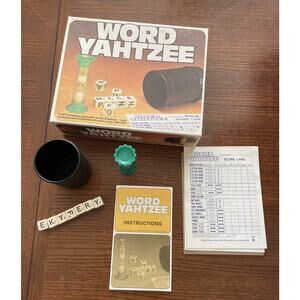 Word Yahtzee 1978 Dice Game Complete vintage